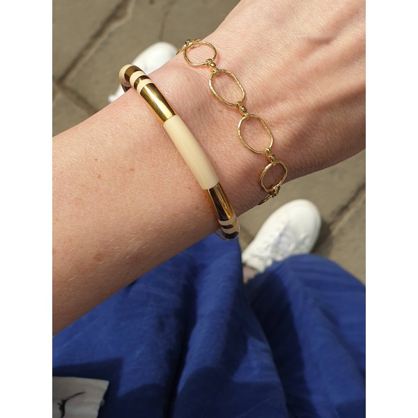 5 Octobre sidabro apyrankė 